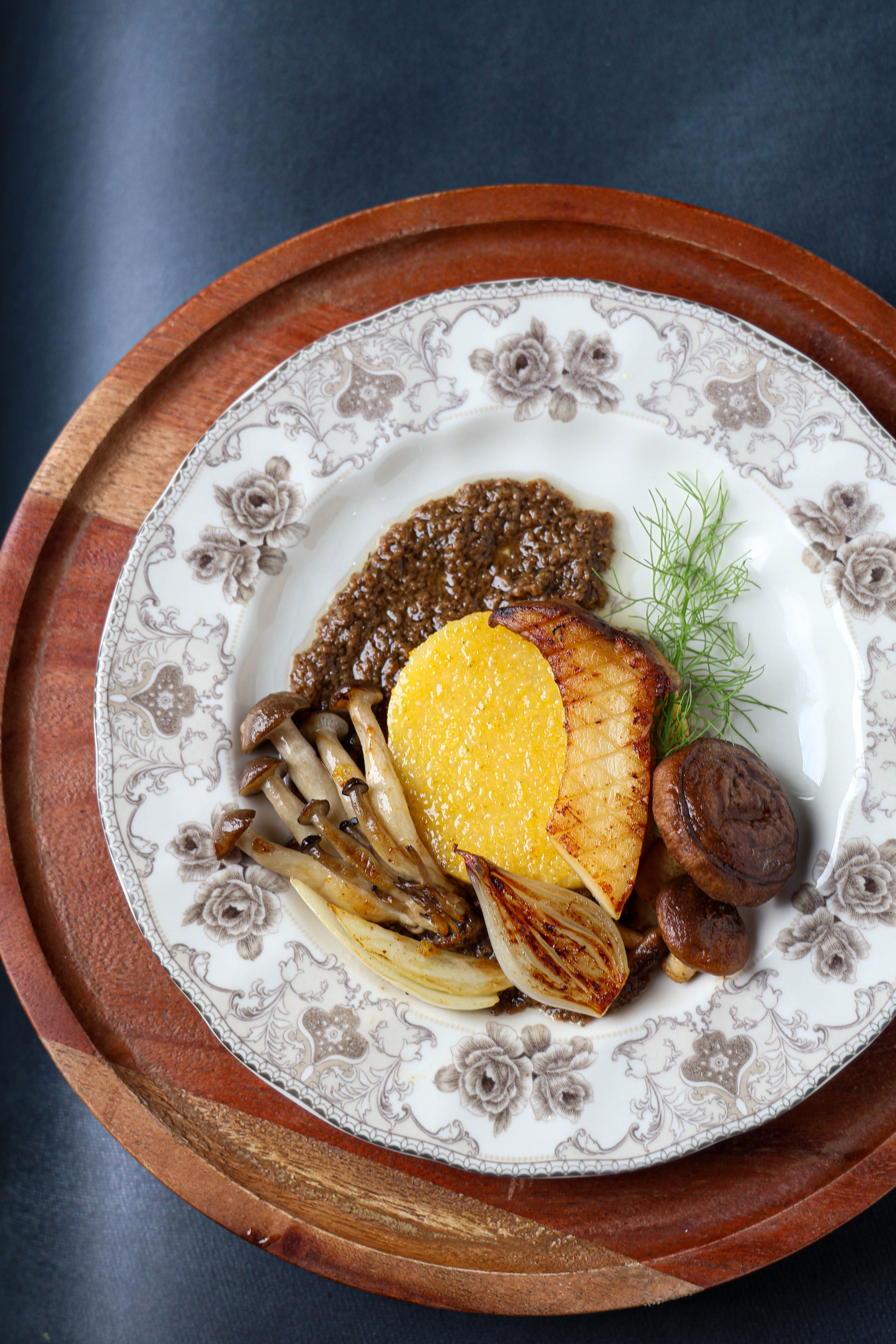Truffle Polenta with wild mushrooms