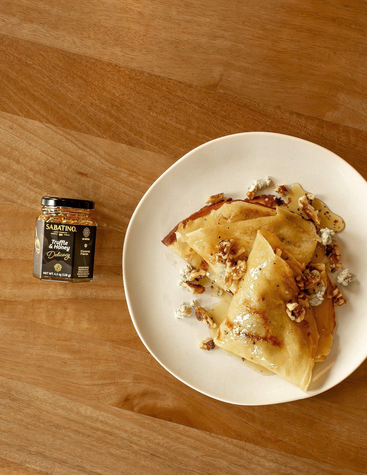 Pear & Blue Cheese Truffle Crepe