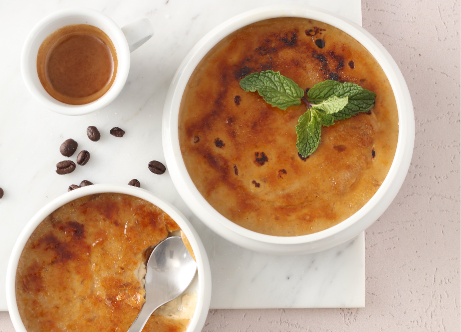 ESPRESSO CRÈME BRÛLÉE WITH TRUFFLE HONEY