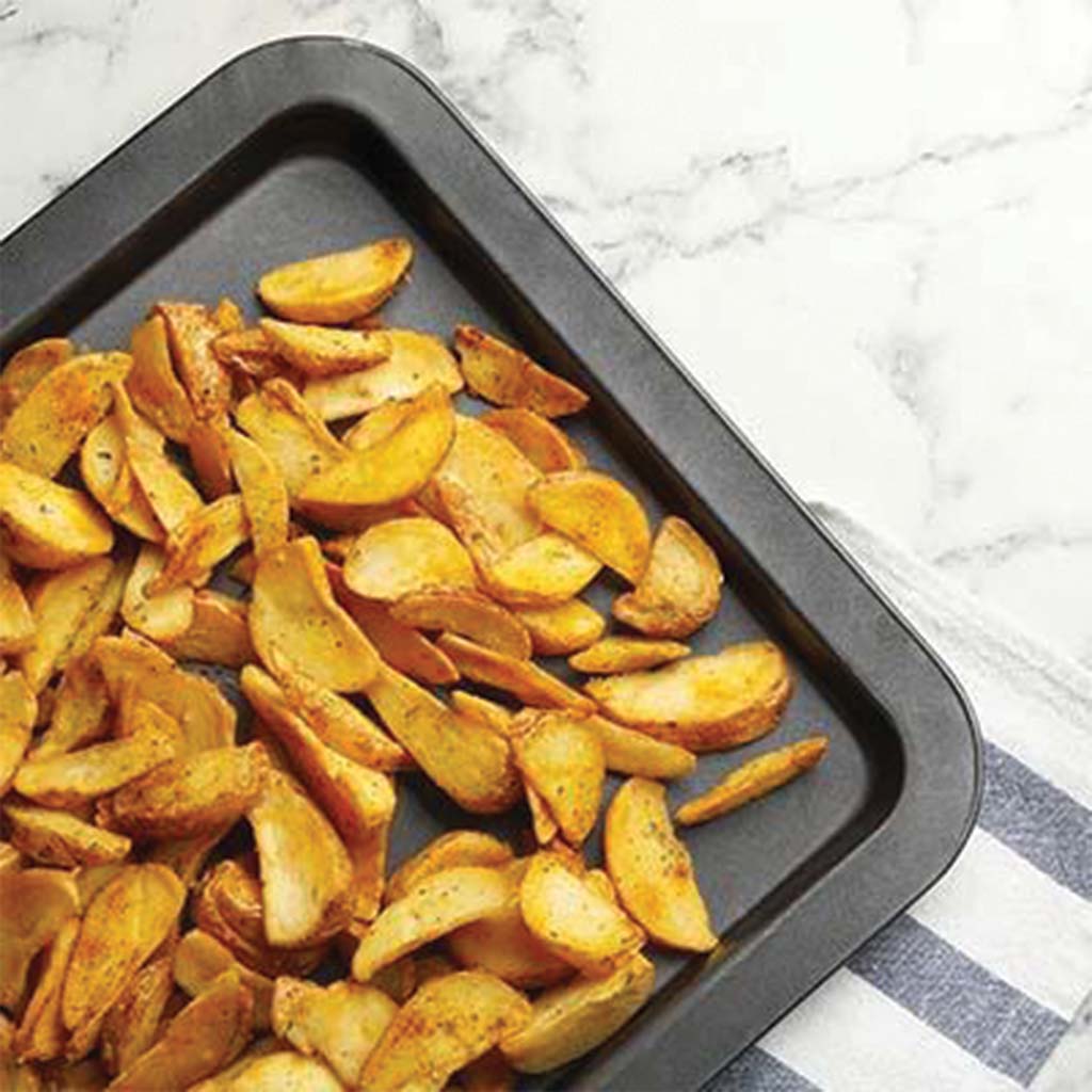 ROASTED TRUFFLE ZEST POTATO WEDGES