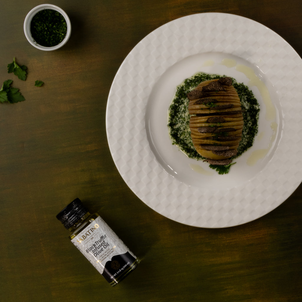 Black Truffle Flavoured Olive Oil 100ml Sabatino Truffles