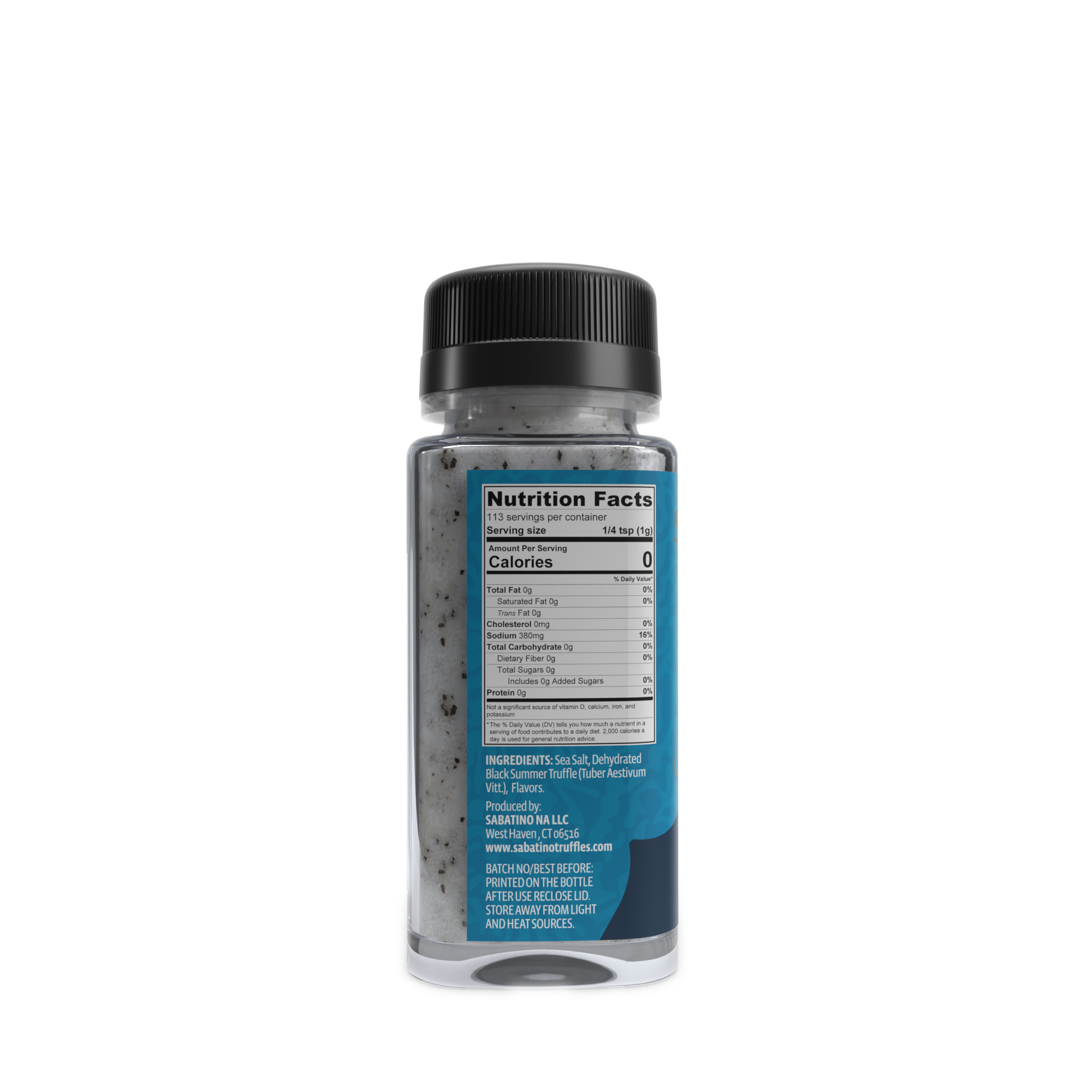 Truffle Sea Salt - 4.0 oz rear 2
