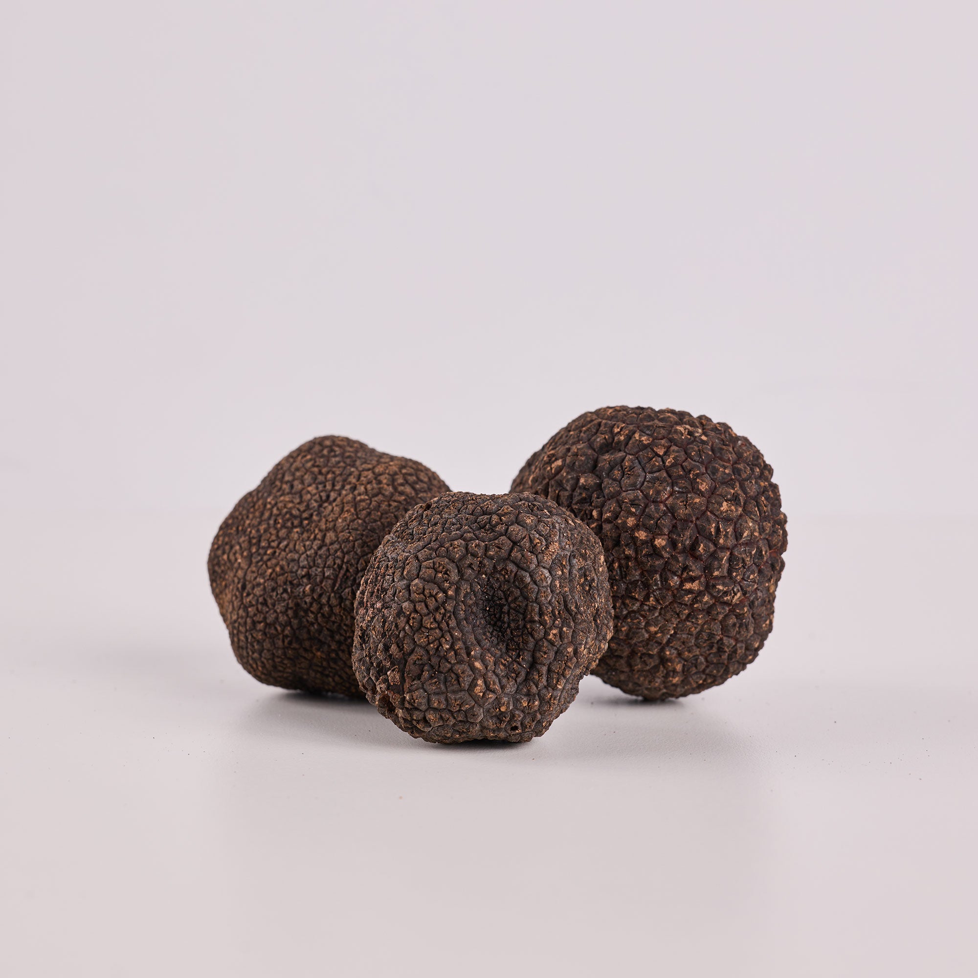 a group of brown round objects