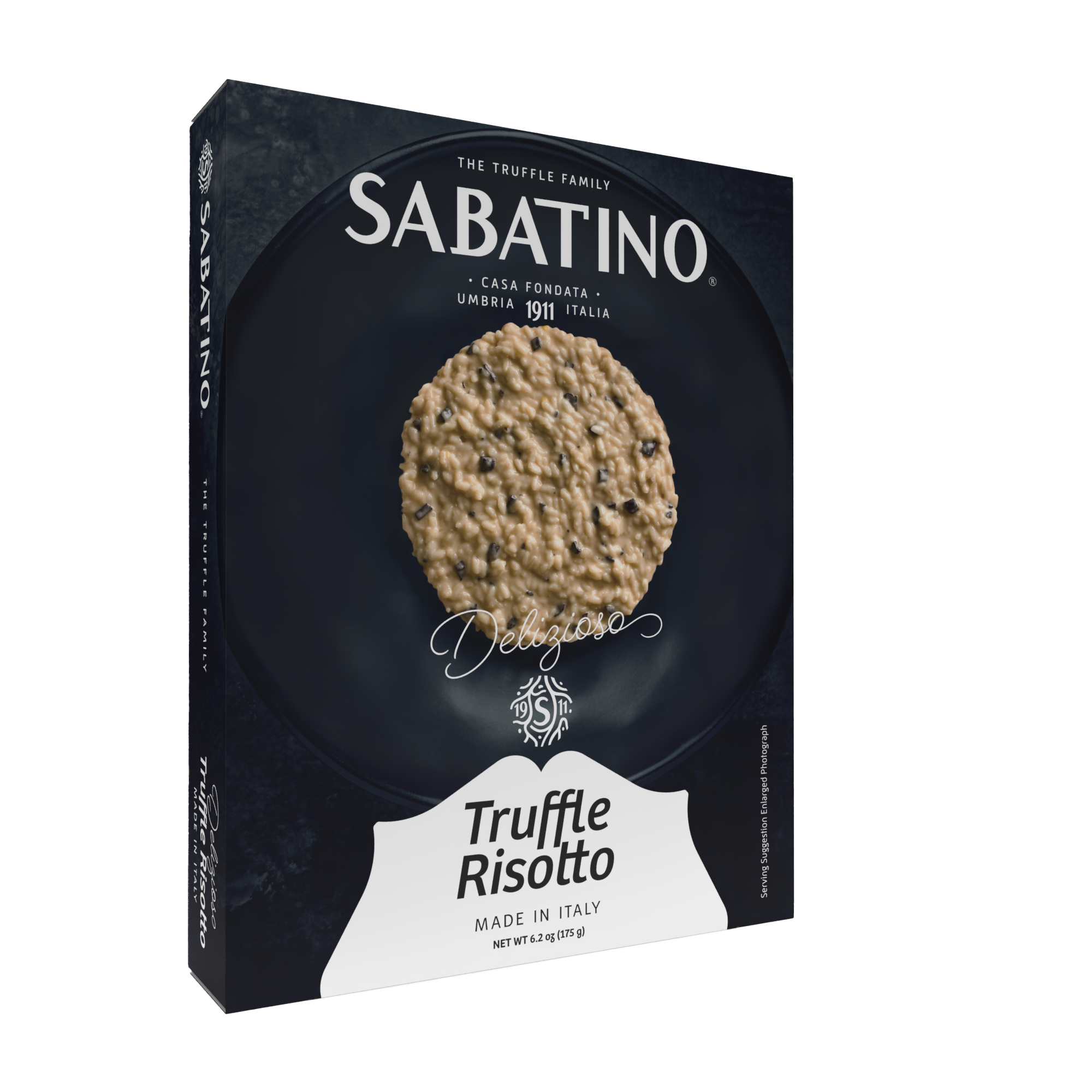 Sabatino Pronto Black Truffle Risotto - 6.2oz Authentic Italian Meal Ready In 20 Minutes