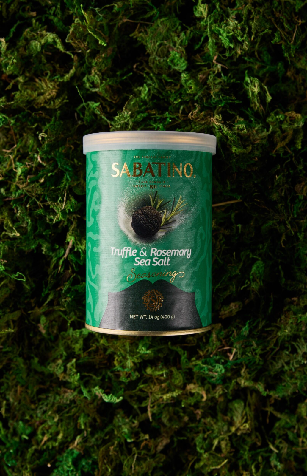 a can of salt on grass