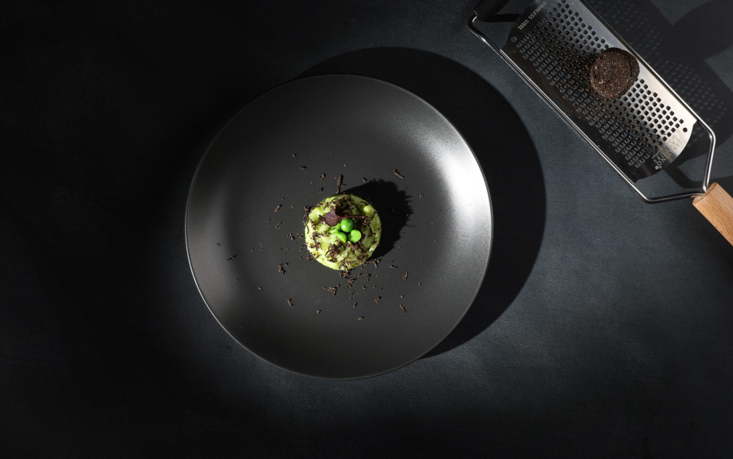 a plate of food on a table