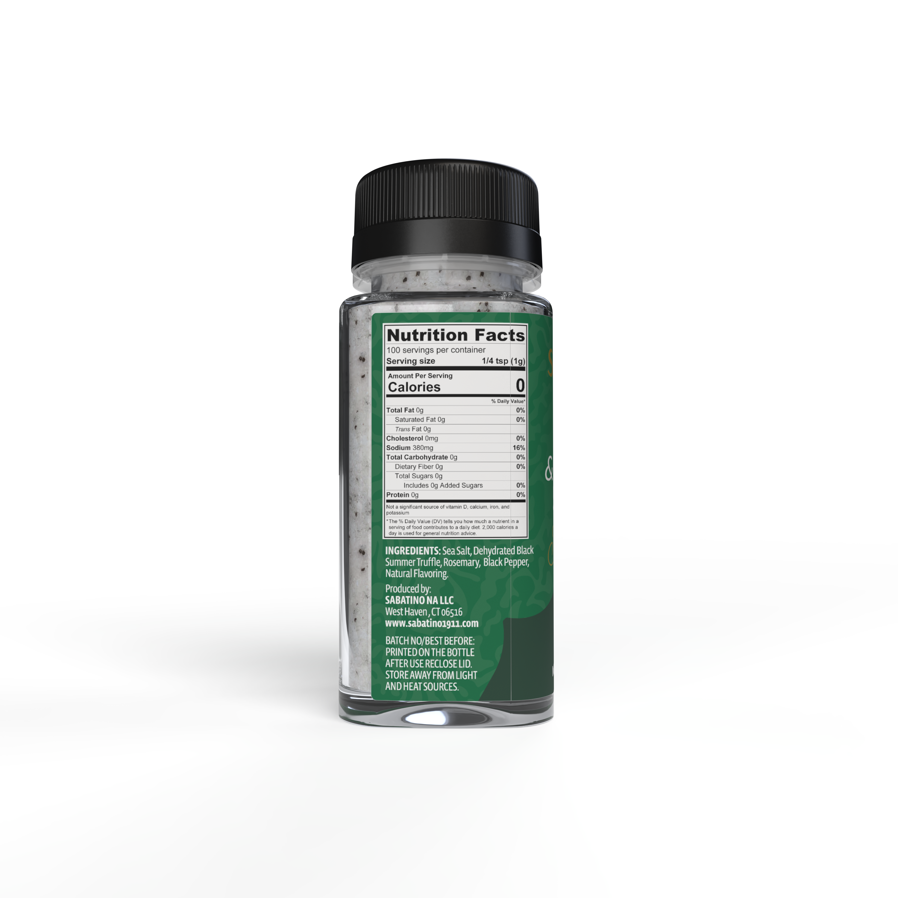 a bottle with a label on it