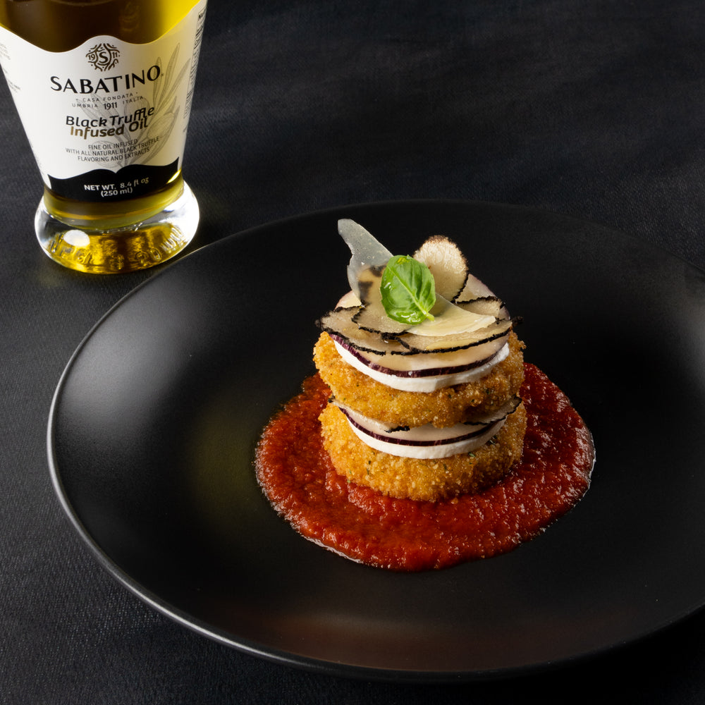 Truffle Eggplant Parm Stacks