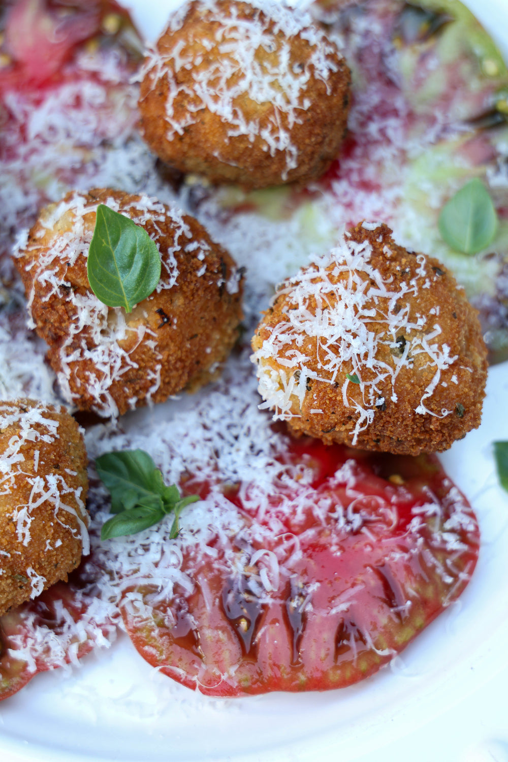Truffle Arancini with Summer Tomato