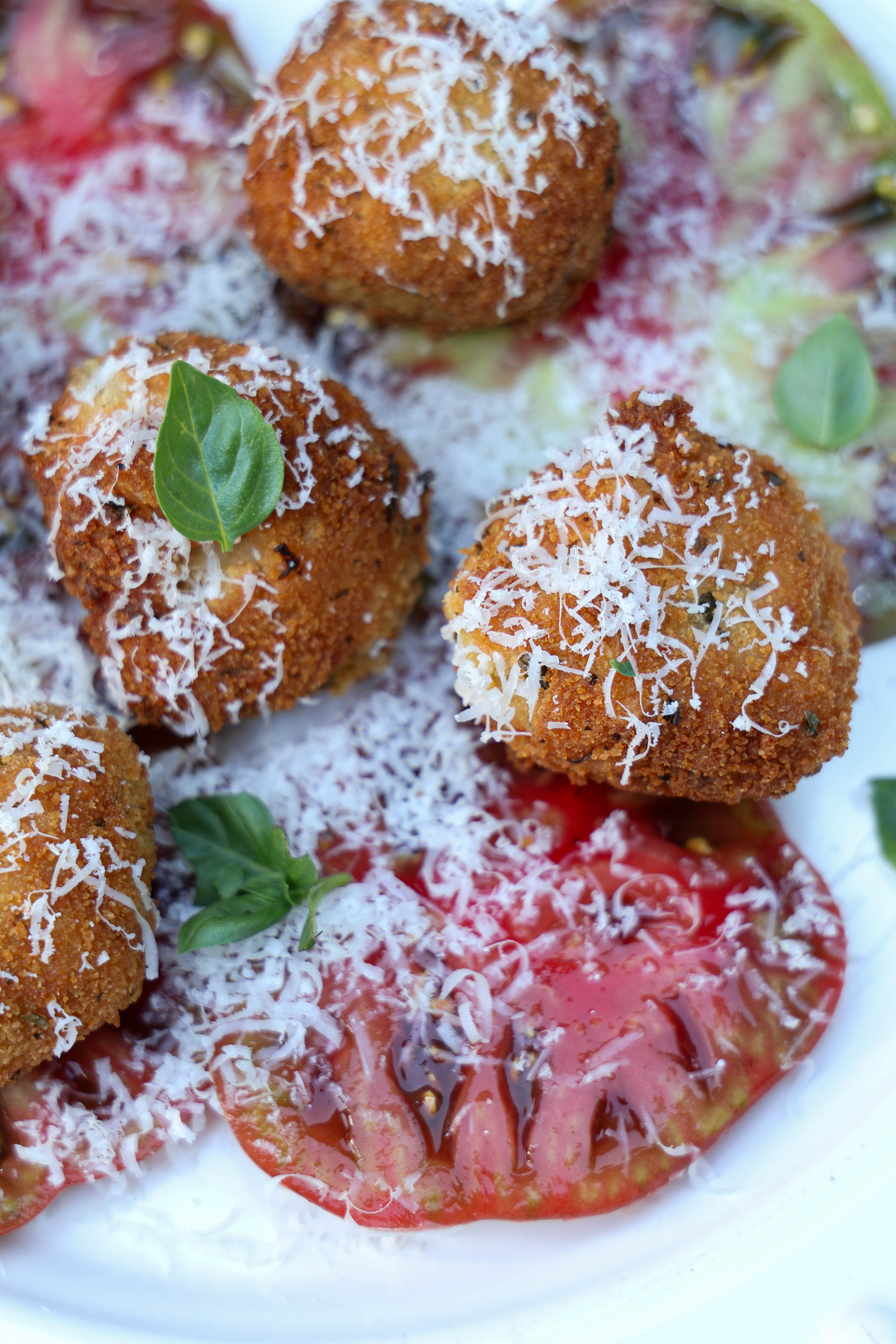 Truffle Arancini with Summer Tomato