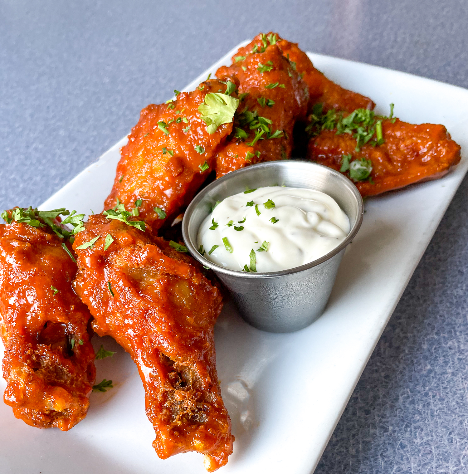 Baked Truffle Buffalo Wings