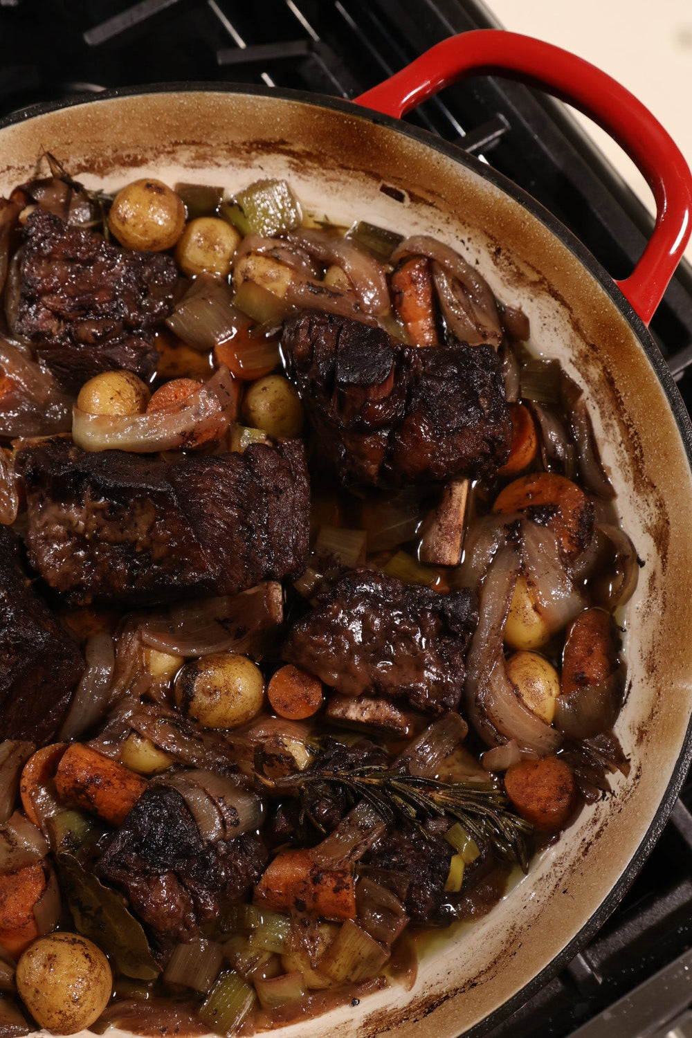 Braised Short Ribs in Creamy Truffle Sauce