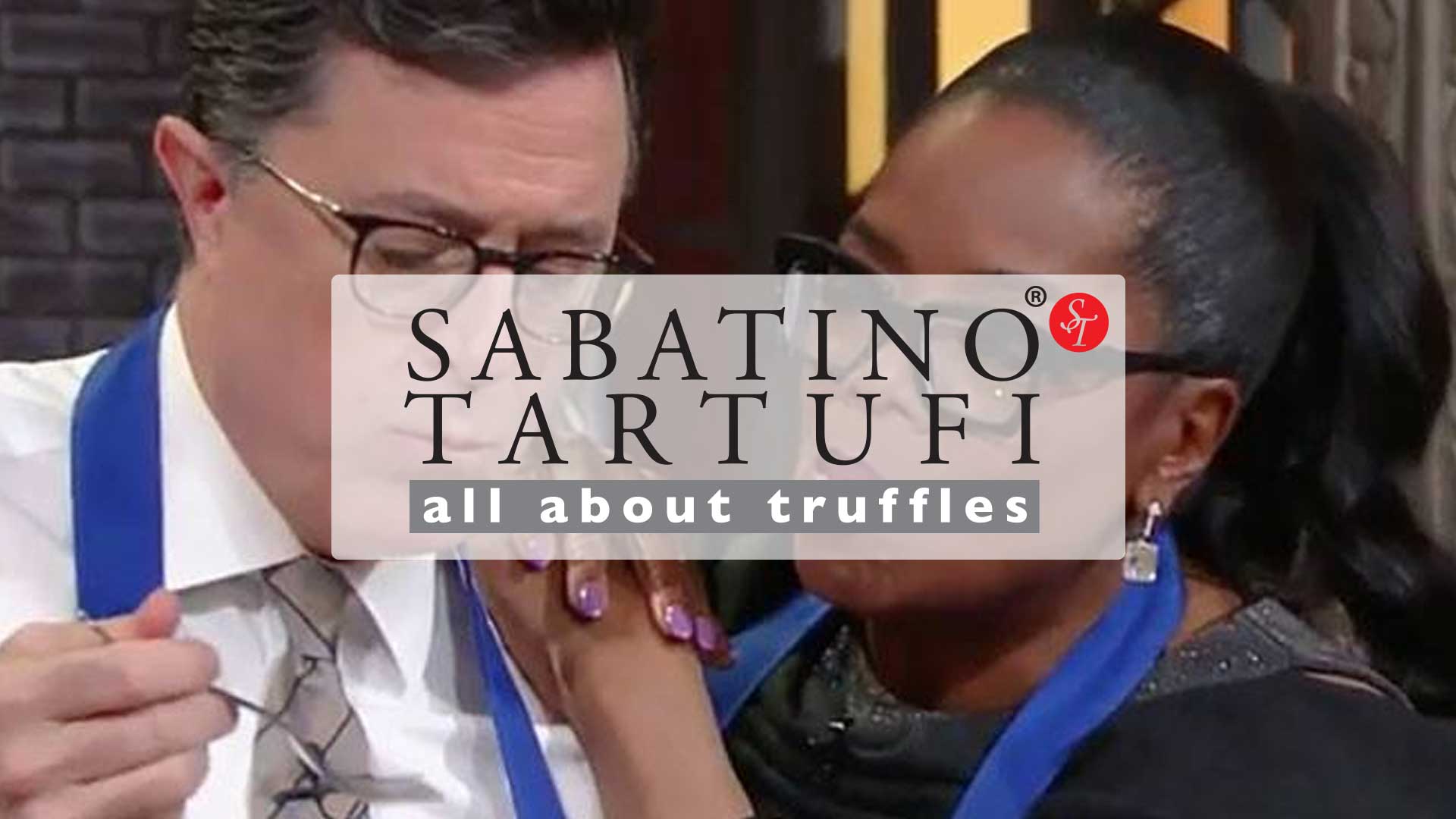 Oprah cooking with Truffle Zest® on The Stephen Colbert Show!