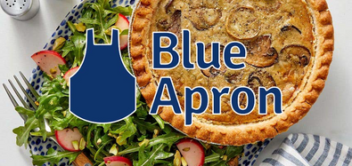 Blue Apron -  Truffle & Fontina Quiche with Arugula & Pistachio Salad
