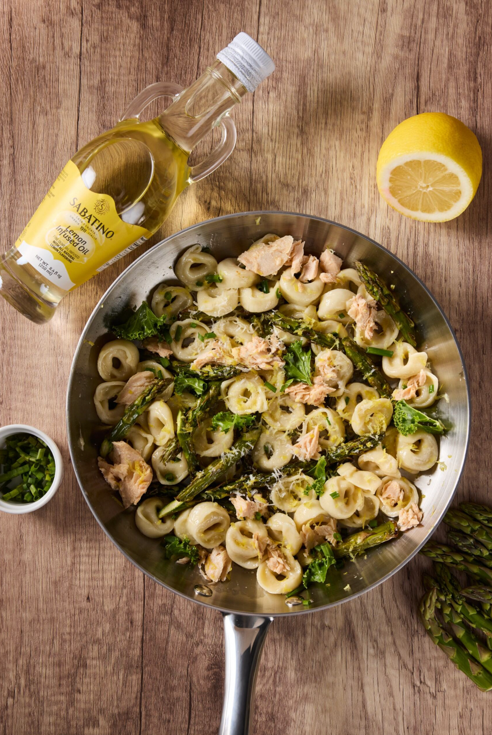 Spring Tortellini with Lemon Olive Oil 