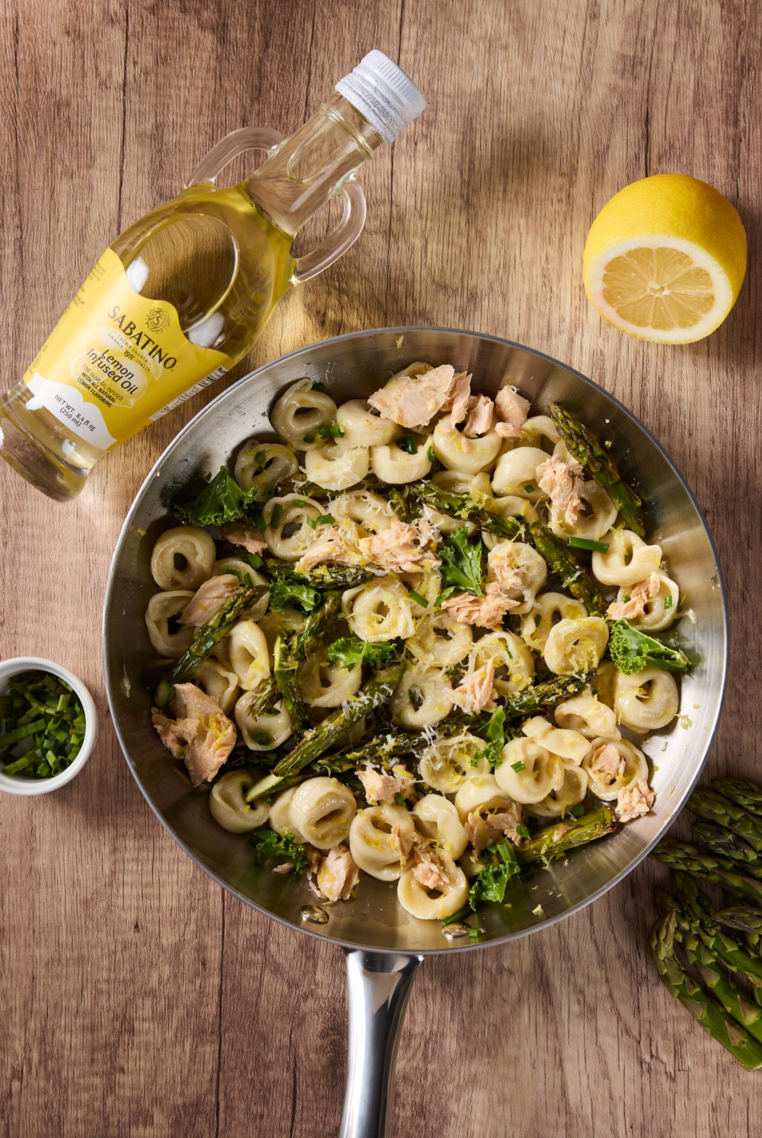 Spring Tortellini with Lemon Olive Oil 