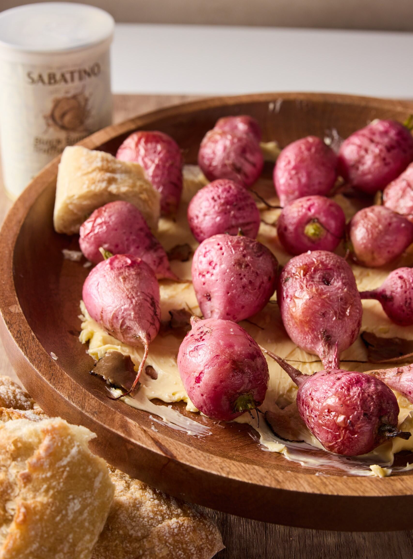 Truffle Butter & Roasted Radishes
