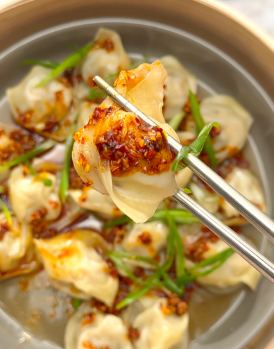 Steamed Wontons In A Truffle Crunch Broth