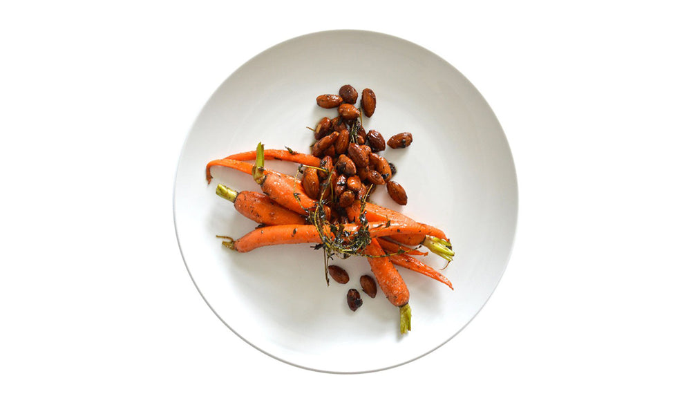 Truffle Maple Almonds and Carrots