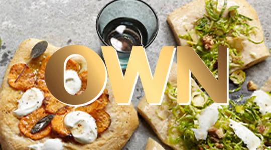 OPRAH'S ROBIOLA, SHAVED BRUSSELS SPROUTS AND WALNUT PIZZA