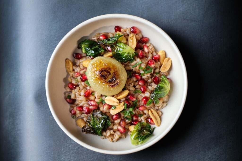 Truffle Farro and Sprouts
