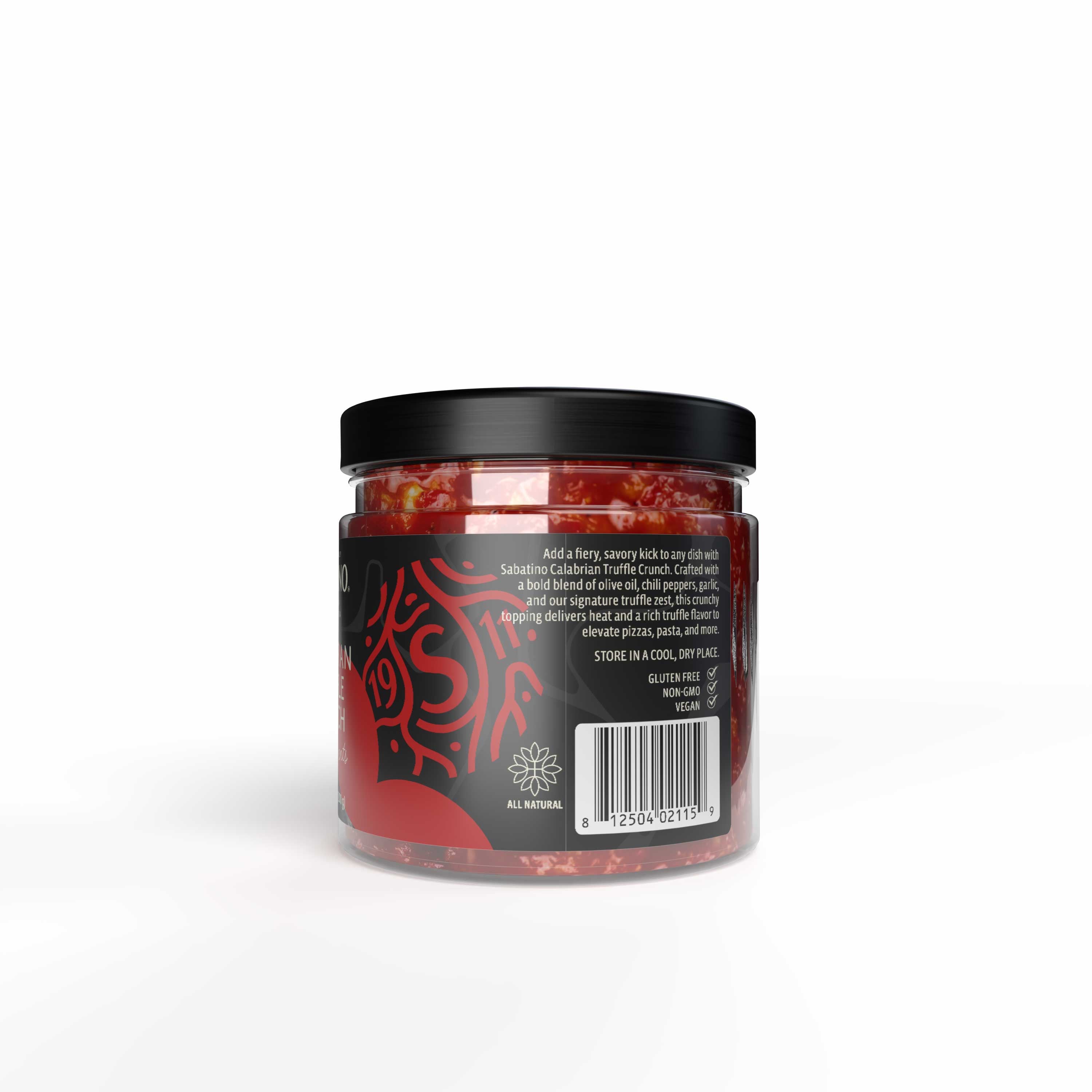 a jar of red liquid