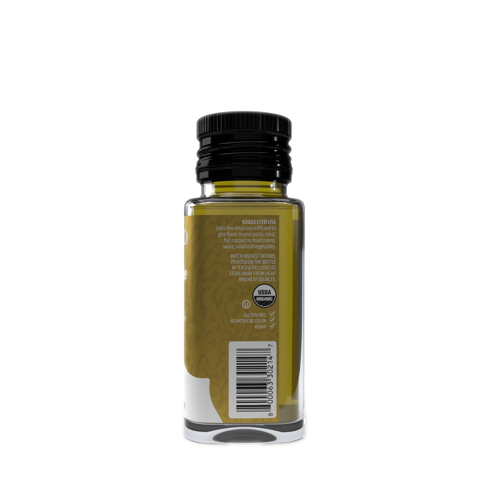 USDA Organic White Truffle Oil - 3.4 fl oz side image 2