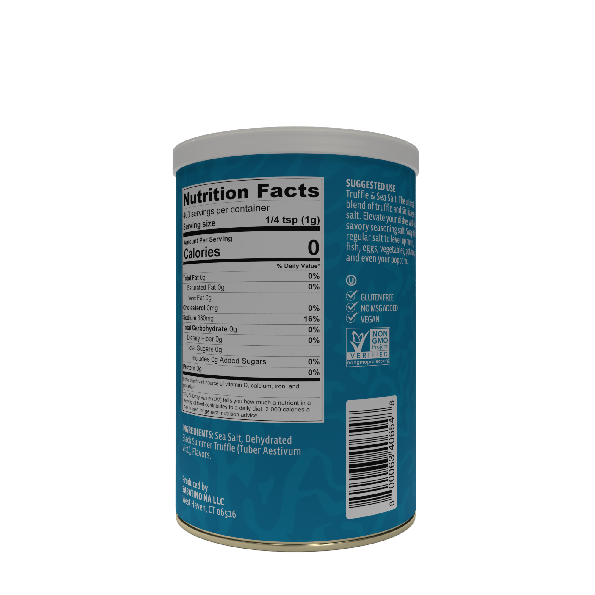 Truffle Sea Salt- 14 oz rear