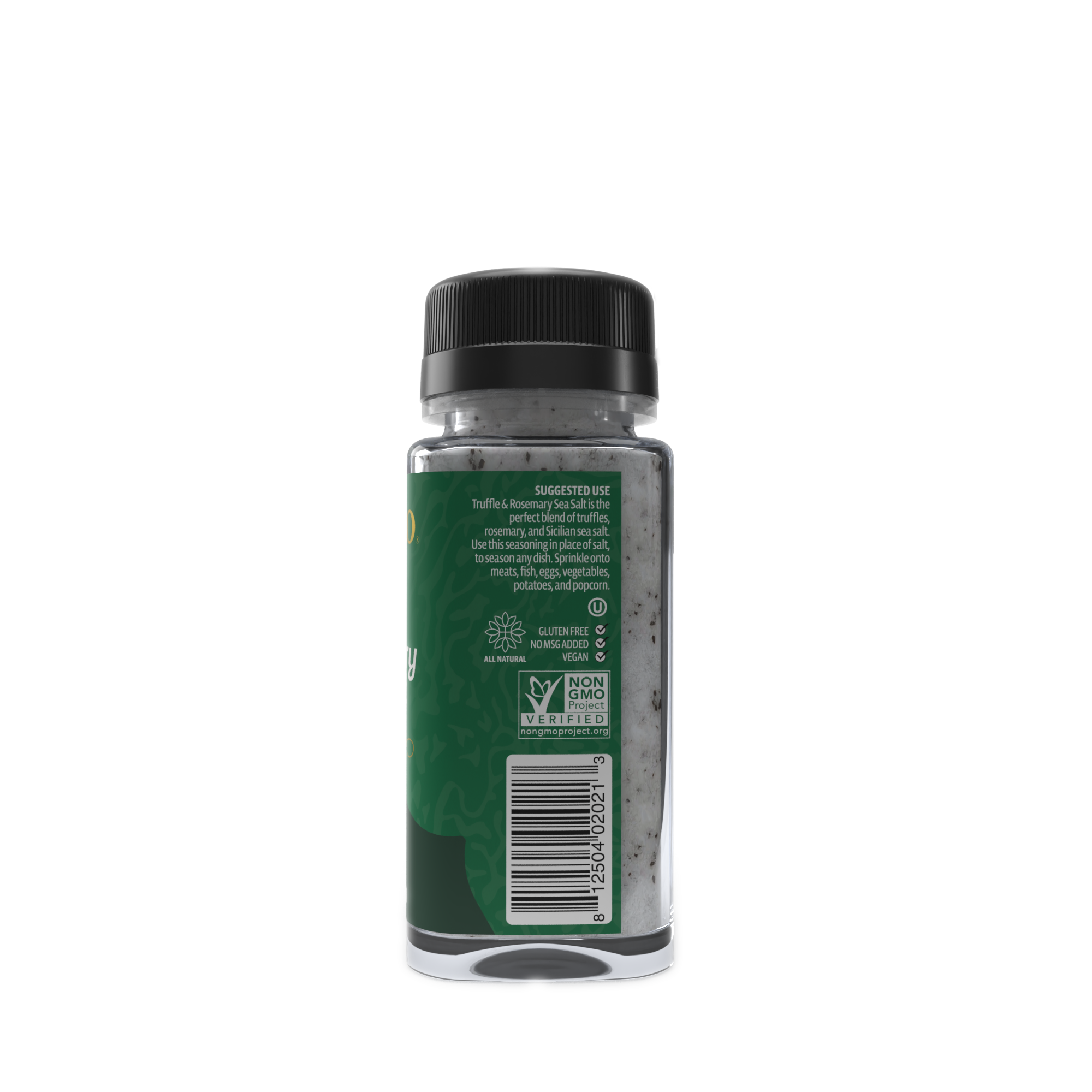 Truffle & Rosemary Sea Salt - 3.53 oz rear 2