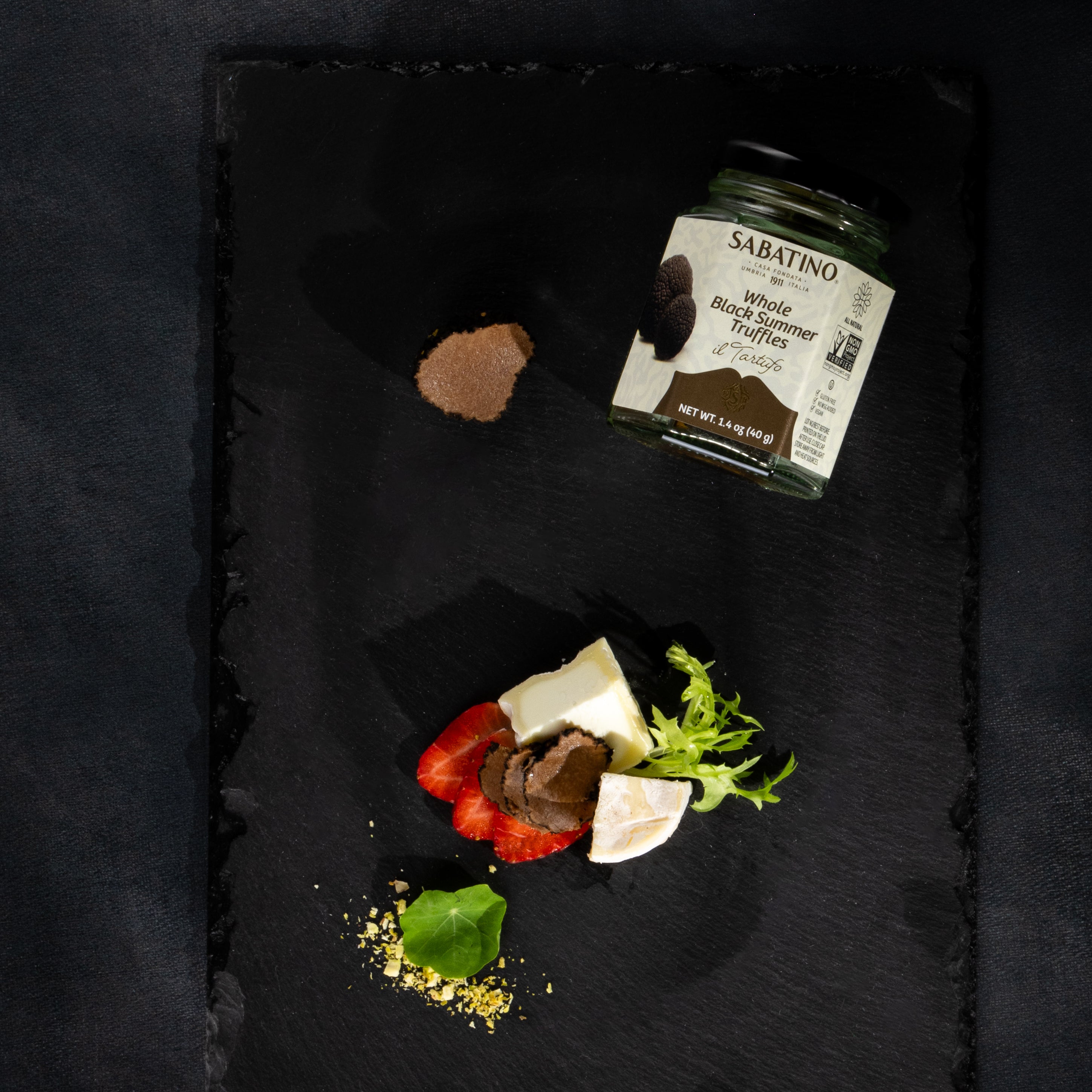 All Natural Whole Black Summer Truffles in Jar - 1.4 oz