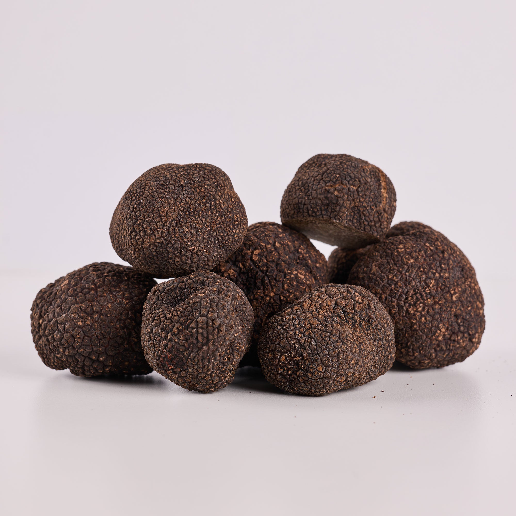 a pile of brown round objects