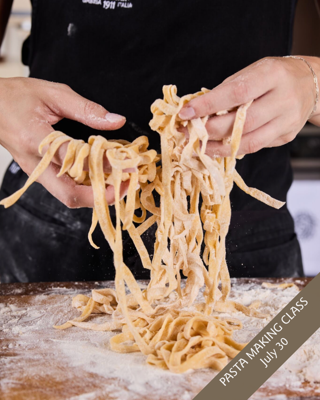 a person holding pasta in their hands