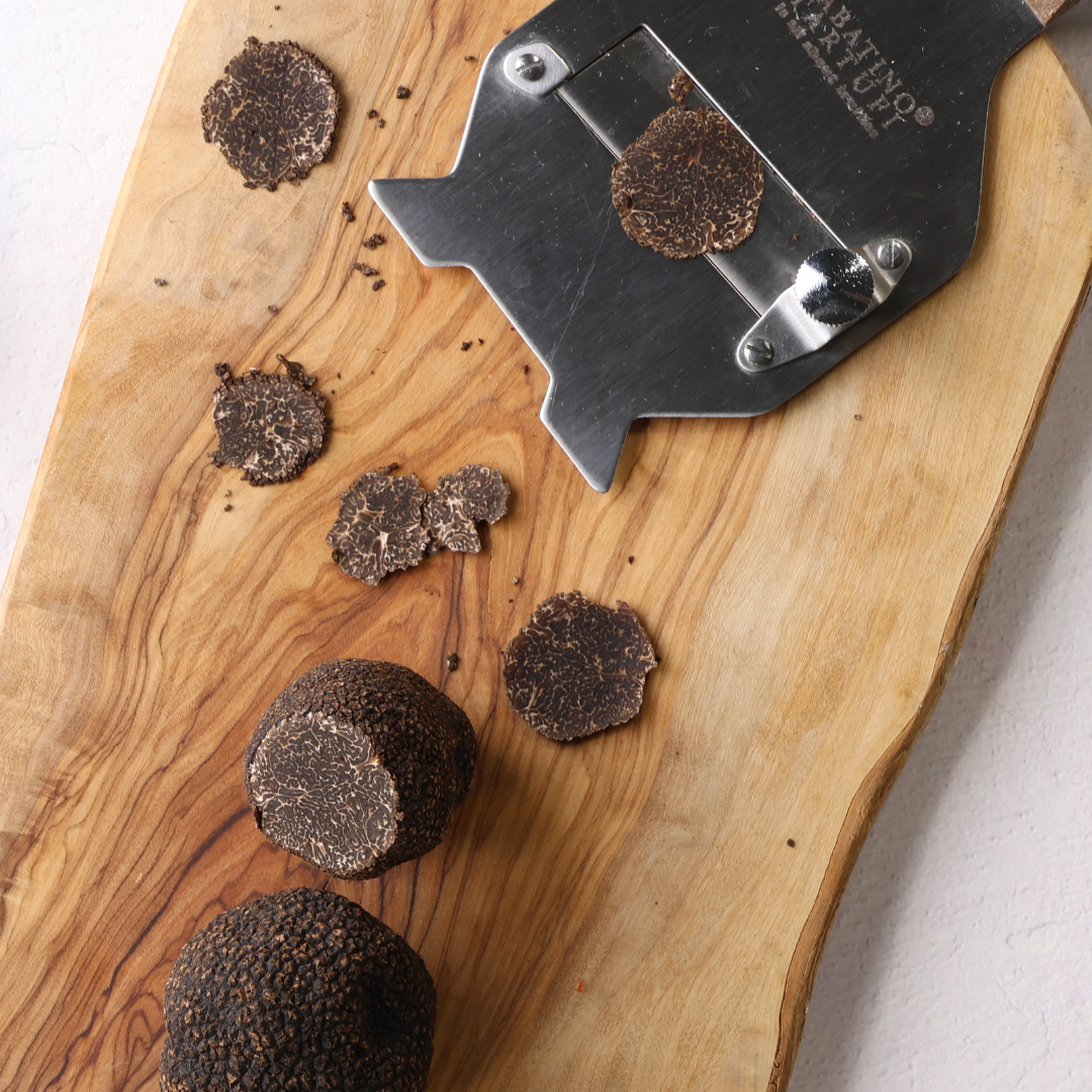 Stainless Steel Truffle Slicer With Wooden Handle